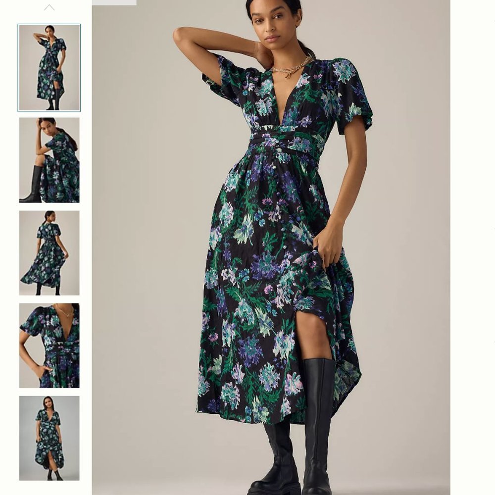 Anthropologie Floral Dress